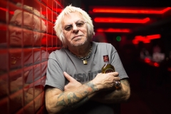 Portrait du chanteur du groupe Uk Subs, Charlie Harper au Gibus