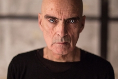 Portrait d'un homme lors d'un film, photo de plateau